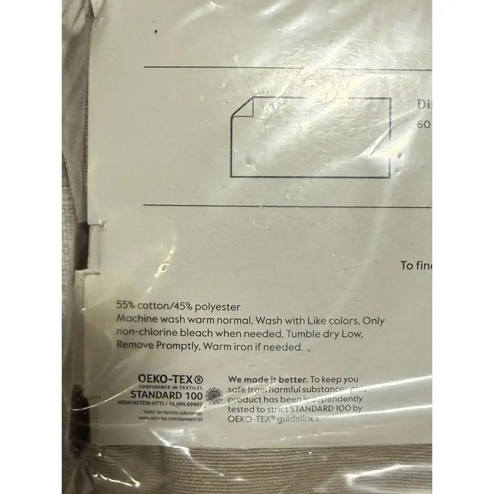 Threshold Rectangular Tablecloth 60 x 120 Beige- NEW in Package